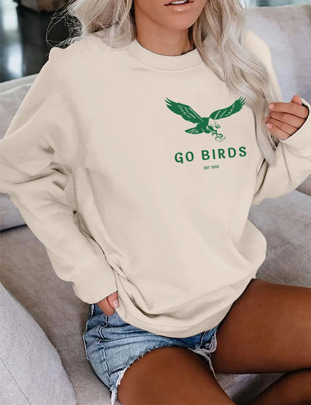 Philadelphia Football Sweatshirt Philadelphia Eagles Sweatshirt Sundays Are  For The Birds Philadelphia Eagles Shirt Bird Gang Football Sunda New -  Revetee