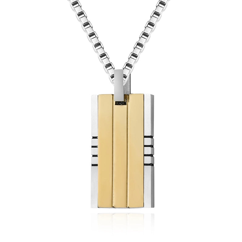 Minimalist Geometric 304 Stainless Steel Plating Women's Pendant Necklace Men Pendant Necklaces