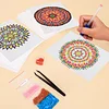 12pcs Mandala 5D DIY Square Drill Diamond Painting Kits for Adults Beginners Home Decor Diamonds Paintings Gem Art 5.91x7.09in