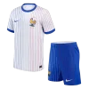 France Away Soccer Jersey Kit(Jersey+Shorts) Euro 2024