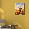 Cows In The Sunflower Field Round Diamond Diamond Painting 30*40cm