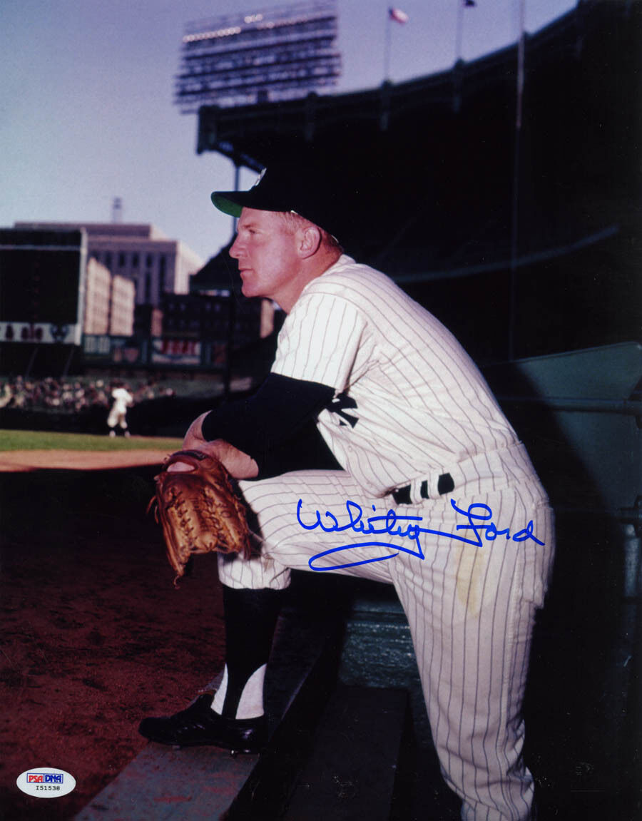 Whitey Ford SIGNED 11x14 Photo Poster painting New York Yankees PSA/DNA AUTOGRAPHED