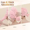 🛁 Grande serviette pour cheveux avec bande &eacute;lastique s&eacute;curis&eacute;e pour femmes
