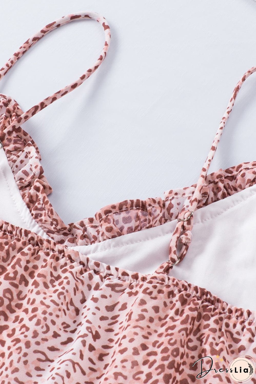 Pink Leopard Print Sexy Shift Tank Top