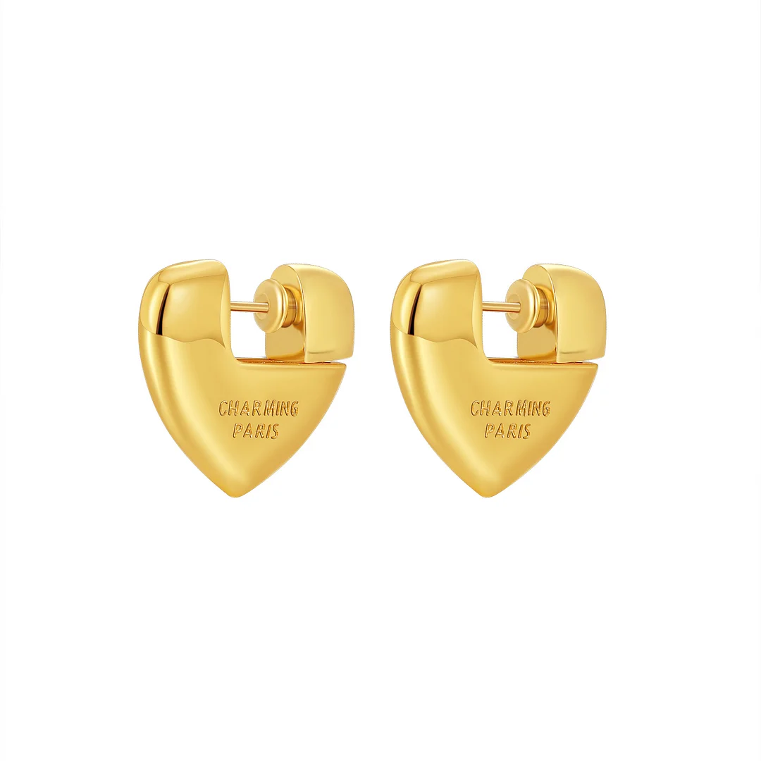 Simple and Exquisite Love Earrings-Charming Paris