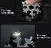 3PCS18-in-1 Snowflake keychain Multi-Tool Screwdriver, Stainless Steel Die Casting 18-1 Multitool Snow Tool 