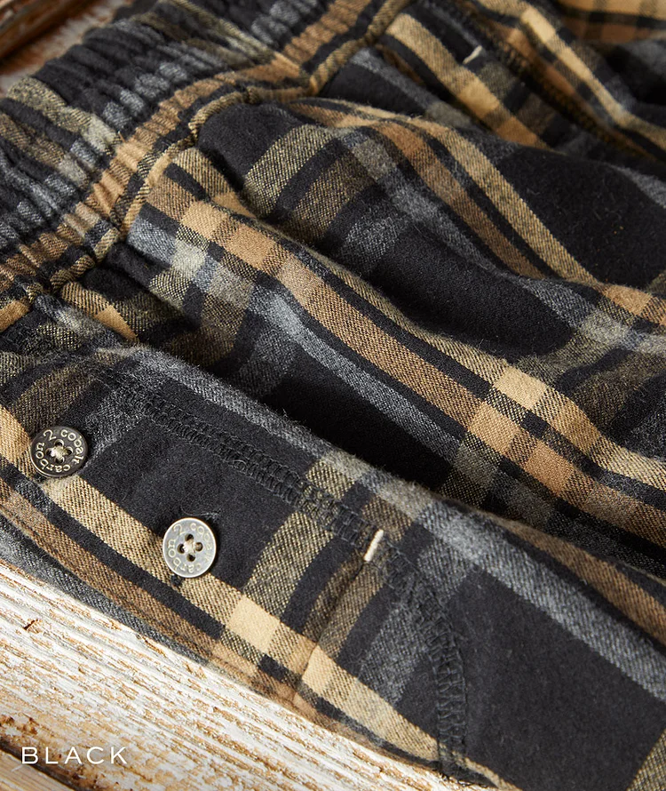 Men's Fashion Plaid Loose Sports Casual Pants