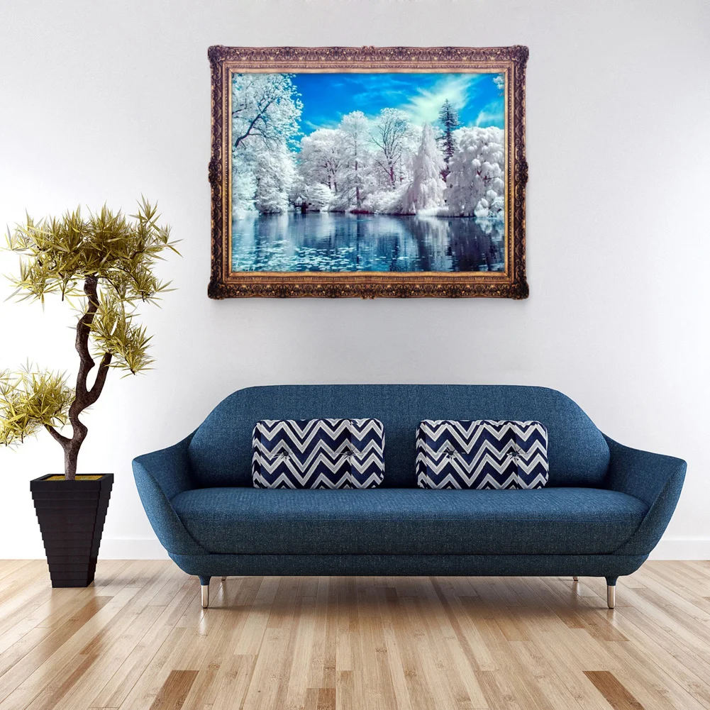 Diamond Painting - Partial Round Drill - Snow Lake(40*30cm)