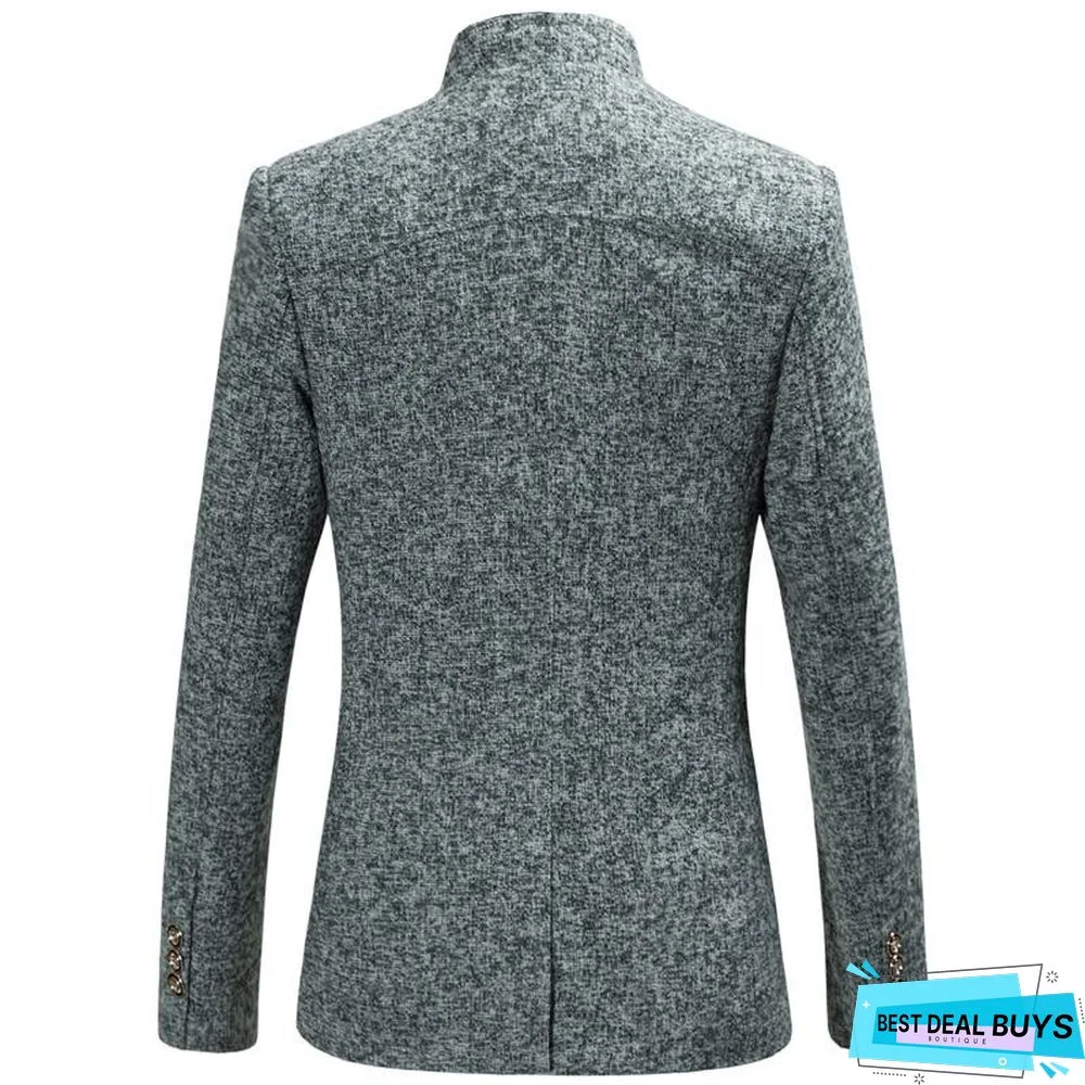 Men Autumn Chinese Style Casual Suits Large Size Male Spring Fashion Suits Coat