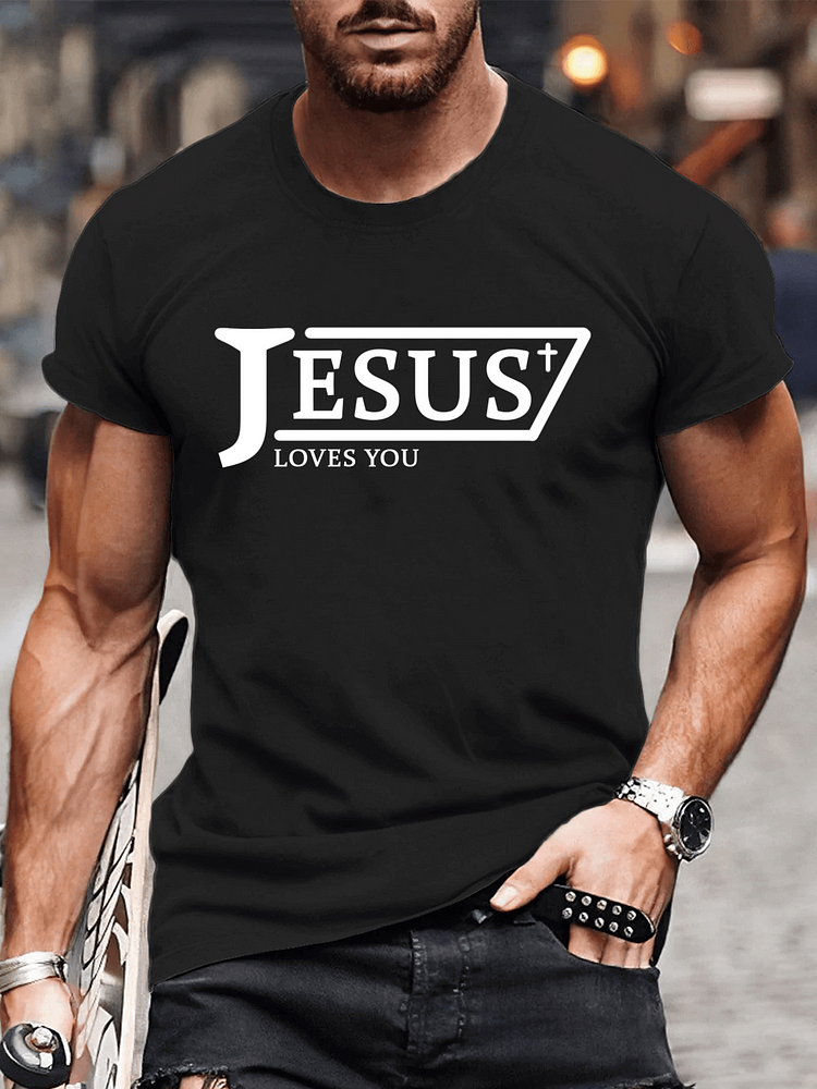 Jesus Loves You Men's T-Shirts