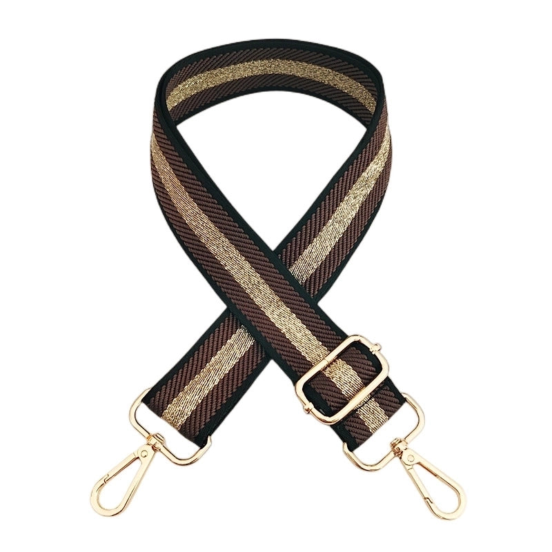 Polyester Color Block Bag Strap