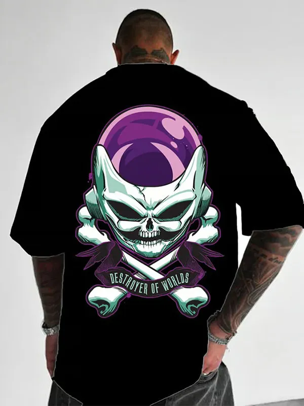 Men's Fashionable Dragon Ball Frieza Destroyer Of Worlds T-shirt