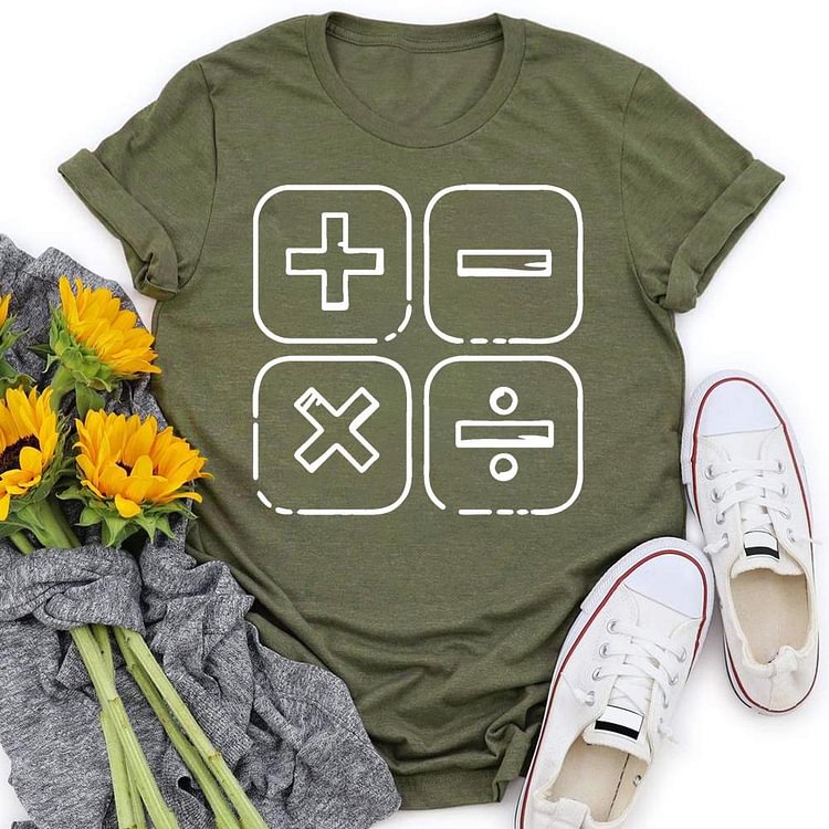 ANB - Mathematics Symbol Book Lovers Tee -05977