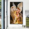 Kit de peinture diamant&eacute;e Angel Full DIY 5D carr&eacute; pour adulte 40*70cm