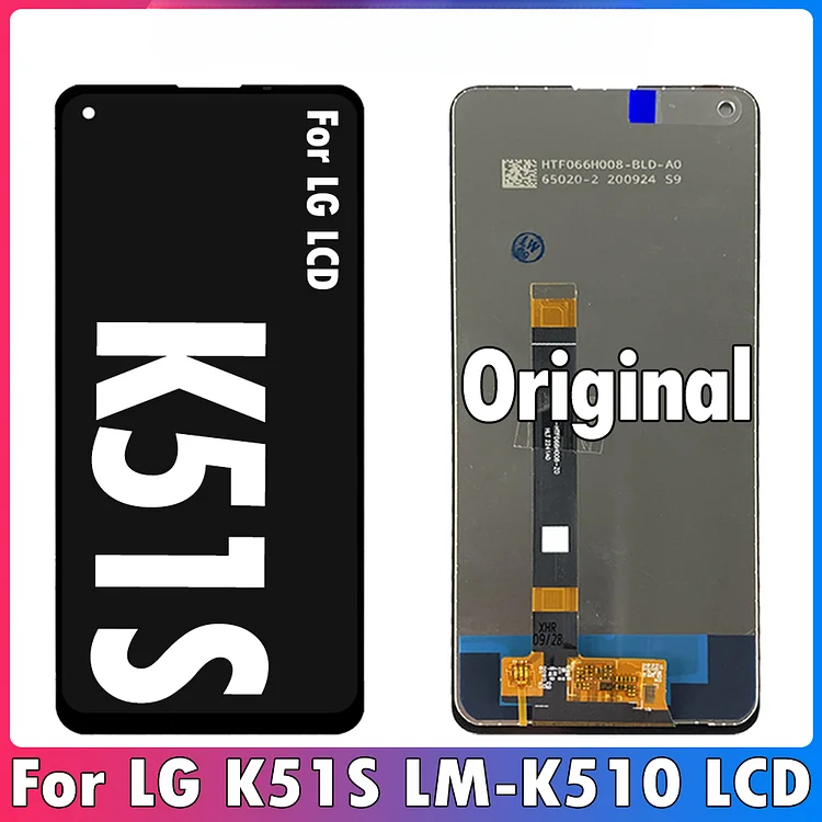 6.55" Original LCD For LG K51S LCD LMK510EMW LMK510HM LMK510BMW Display For K51S Display Touch Screen Digitizer Assembly Repair
