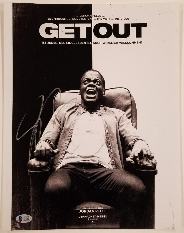 JORDAN PEELE Signed GET OUT 11x14 Photo Poster painting Director Writer Oscar D Beckett BAS COA