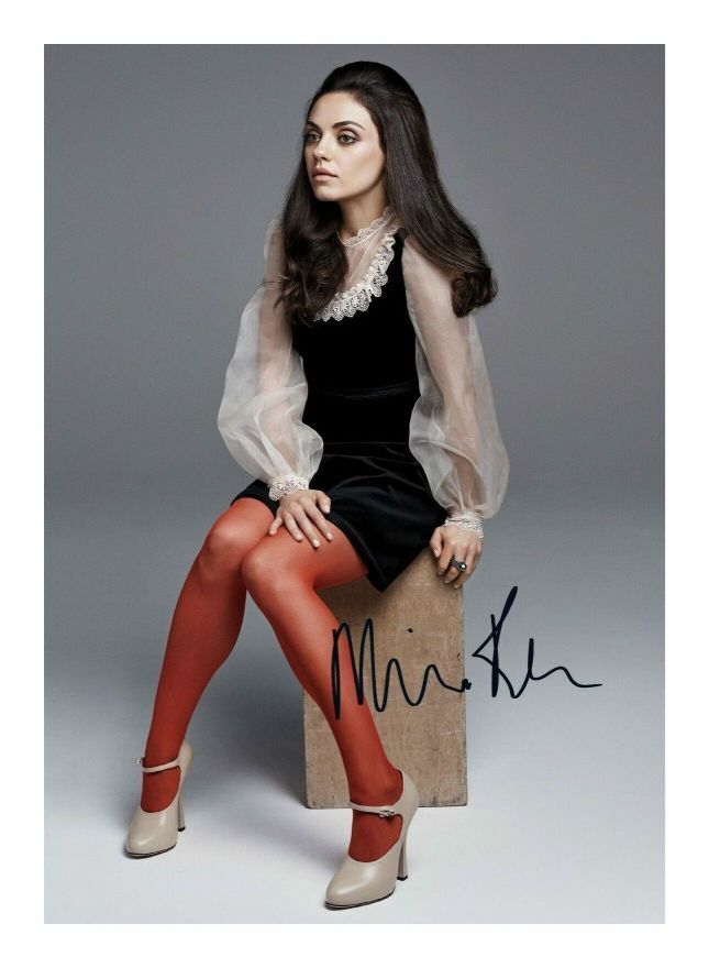 MILA KUNIS AUTOGRAPH SIGNED PP Photo Poster painting POSTER