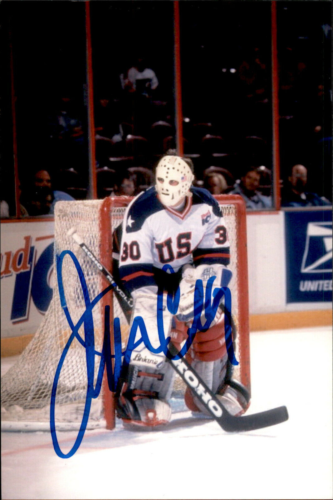 Jim Craig SIGNED 4x6 Photo Poster painting TEAM USA MIRACLE ON ICE 1980 GOLD MEDAL #3