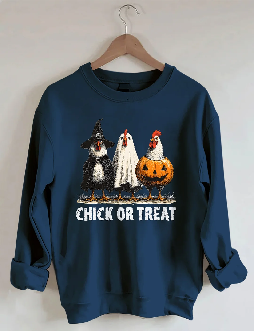 Retro Halloween Chicken Sweatshirt