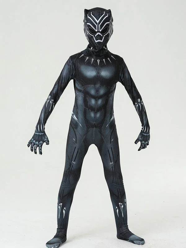 Black Panther Costume Adult Kids All Sizes for Halloween Cosplay Party-elleschic