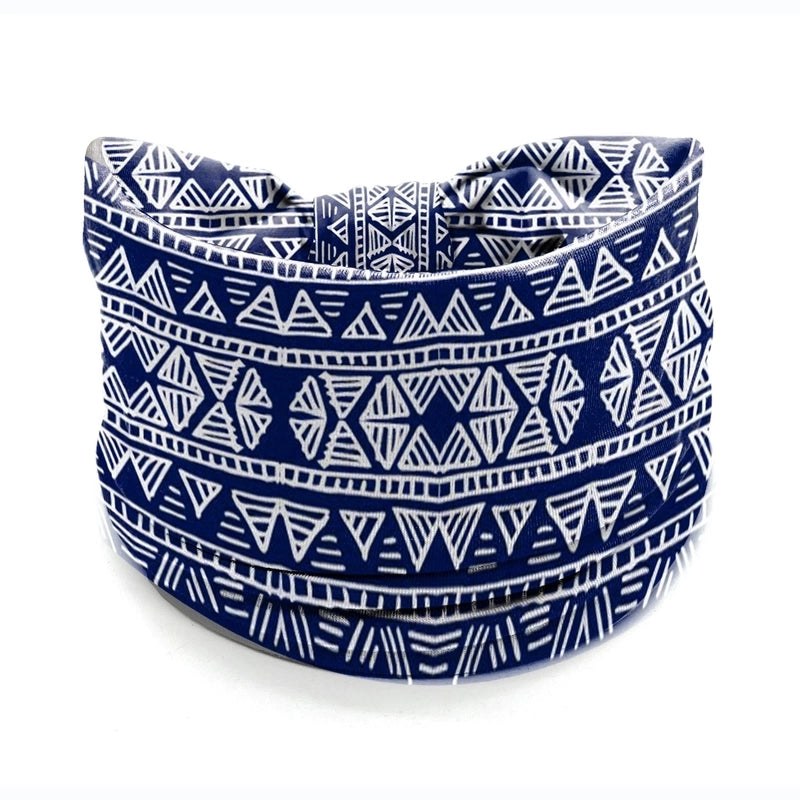Women’s Hair Band African Print Pattern Wide Edge Elastic Knot Sports Yoga Headband Women’s Headwear Hair Accessories