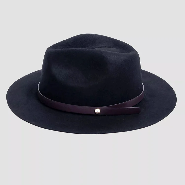 Griffin Fedora – Black [Fast shipping and box packing]