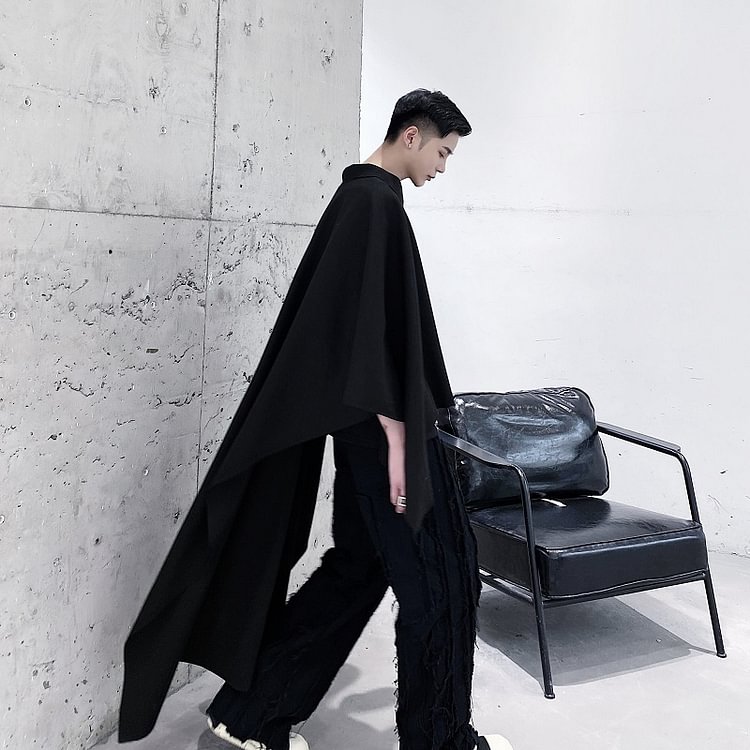 dawfashion-3993-P115 Dark Original Long Woolen Personality Cloak-Dawfashion- Original Design Clothing Store-Halloween 2022