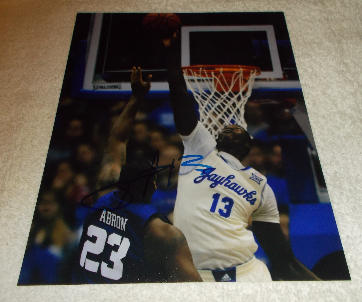 CHEICK DIALLO Kansas Jayhawks SIGNED AUTOGRAPHED 8x10 Photo Poster painting COA BASKETBALL