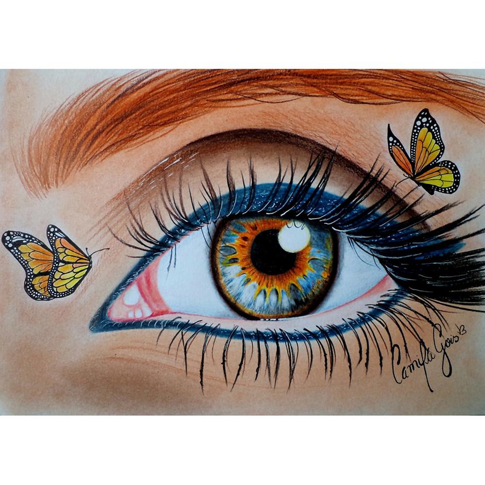 

Eye Butterfly - Round Drill Diamond Painting - 30x40cm, 501 Original