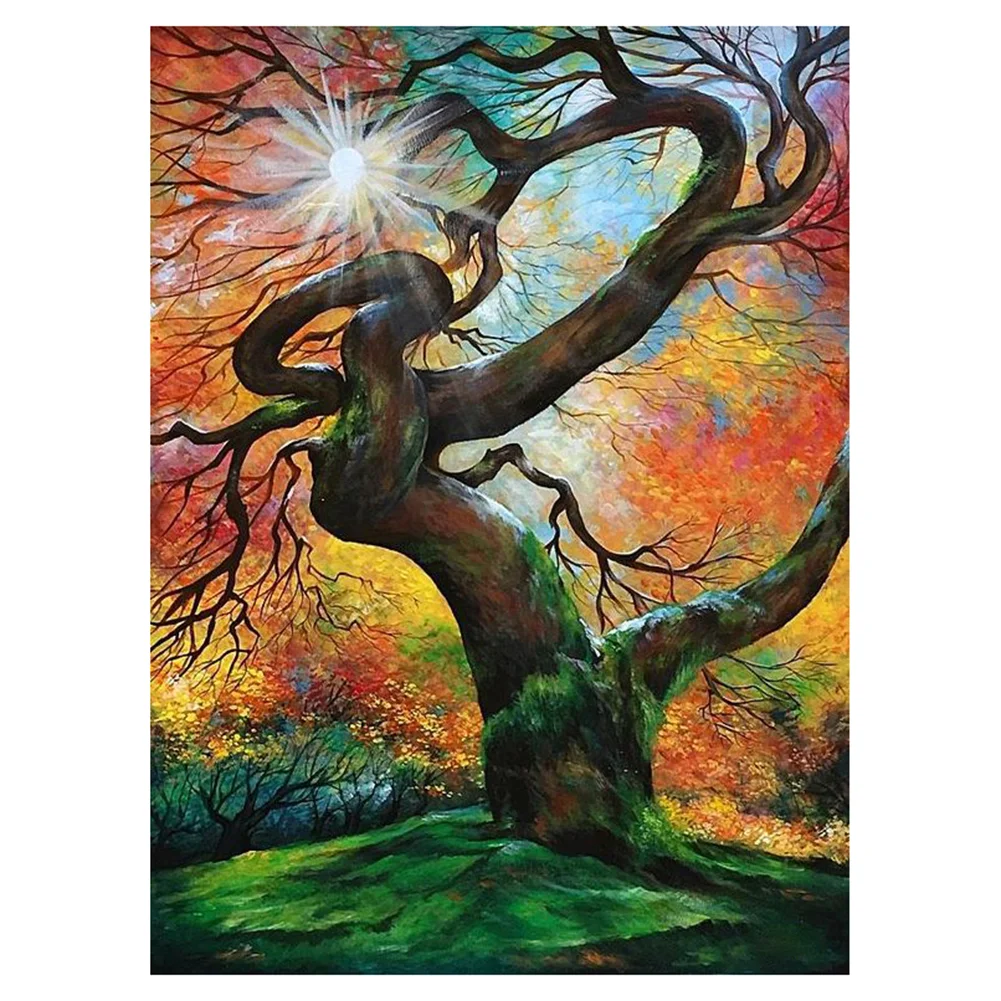 DIY Paint By Number 40*50cm - Big Tree In The Forest