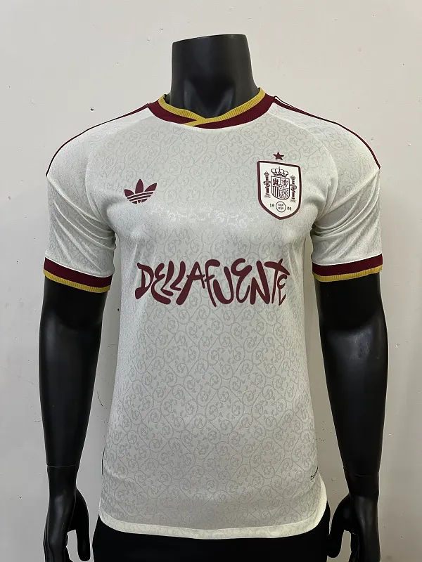 2026-27 Spain Away Football Jersey (Player Version with Sponsor Ads) &mdash; 1:1 Thai Quality