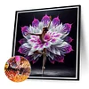 Fille Aux Fleurs-Perceuse Ronde Peinture Diamant-40*40CM