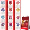 2027 New DIY Diamond Painting Flower Desk Calendar Set 12-Month Flip Calendar Design Monthly Planner Office Desktop Decor