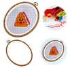(US Local)Oval Embroidery Hoops Imitated Wood Embroidery Display Frame for Quilting
