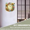 DIY Sunflower Diamond Painting Ornament with Clock Function for Decor