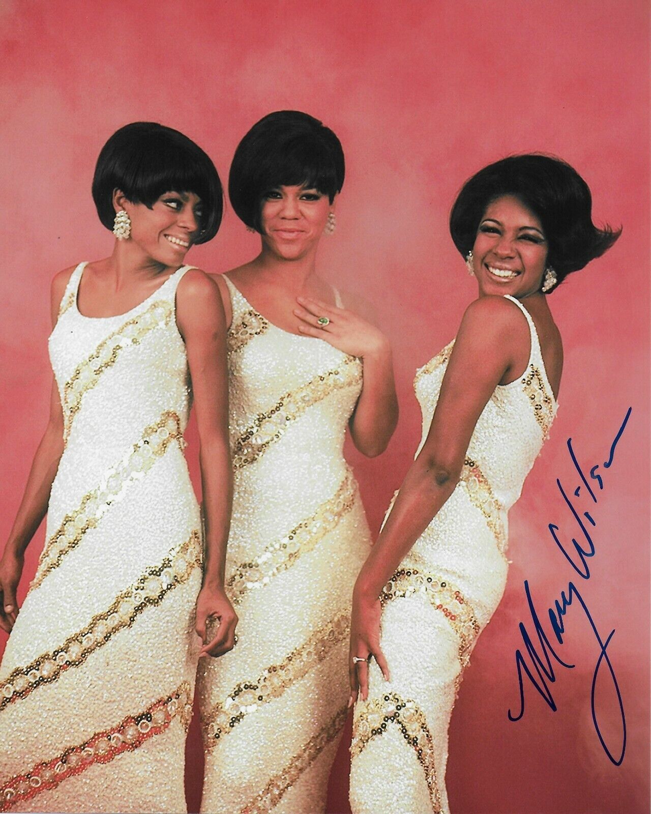 Mary Wilson The Supremes Original 8x10 Photo Poster painting #5 signed at the Hollywood Show