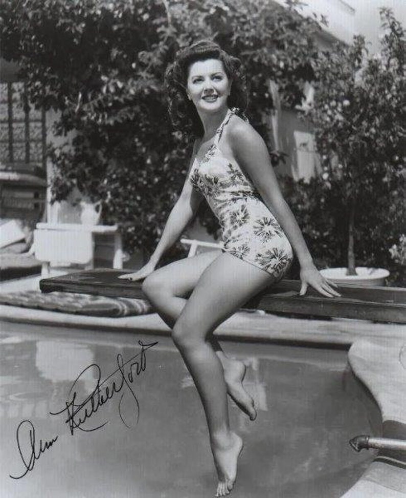 ANN RUTHERFORD Signed Photo Poster painting Gone With the Wind wCOA