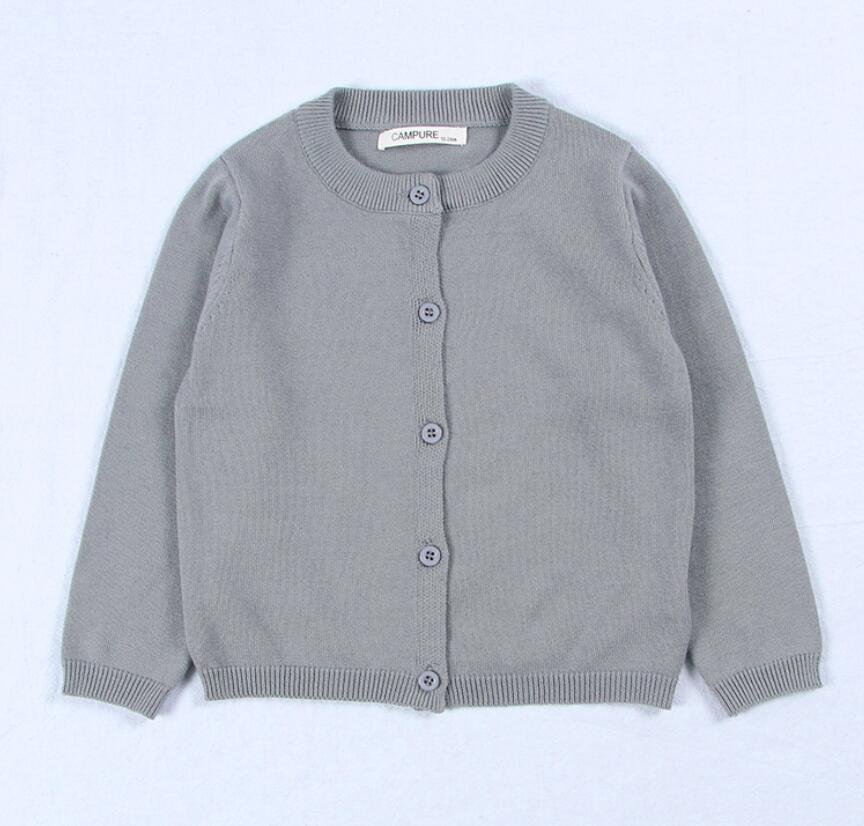 Kids Boys Girls Cardigan Sweaters Spring Autumn Baby Girl Solid Cotton Sweater Jacket Boys Children Knitted Kids Sweaters Girls