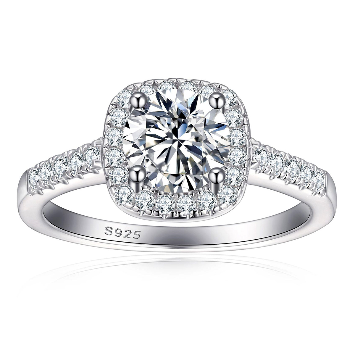  Moissanite Classic Ring 1ct GRA Certificate Passed Diamond Test Rings Women Jewelry Gift S925 Silver