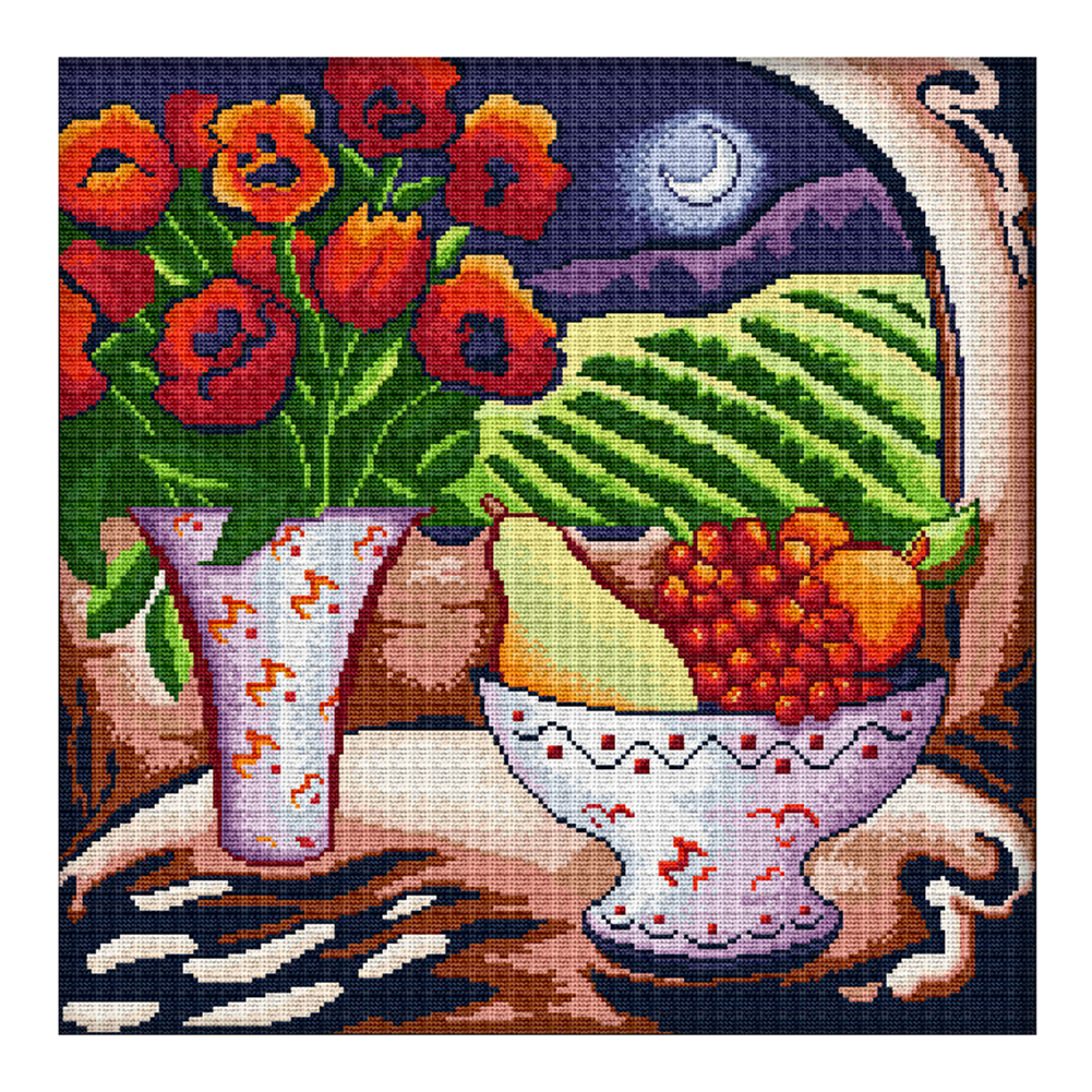 

Landscape - 14CT Stamped Cross Stitch - 45*45CM, 501 Original