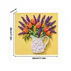DIY Pre-Framed Flower Button Art Canvas Kit
