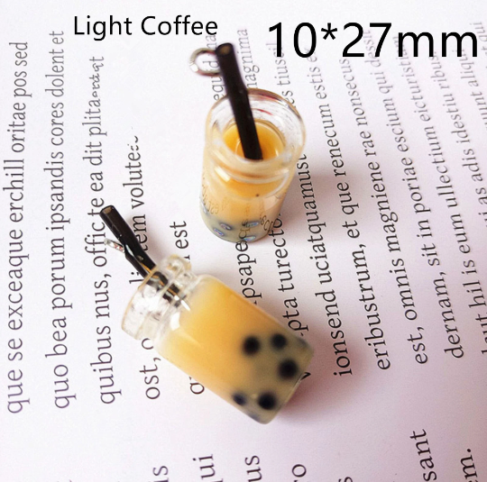 10*27mm Drink Bottle Charms Pendants, Pearl milk tea Charm Pendant,Drink Charms,Food Charm,Cups Charms DIY boba earrings Jewelry