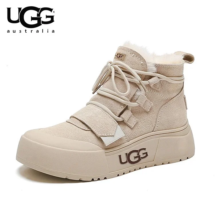 Nové dámské voděodolné a protiskluzové bavlněné boty UGG® 2024 s vlněnou podšívkou