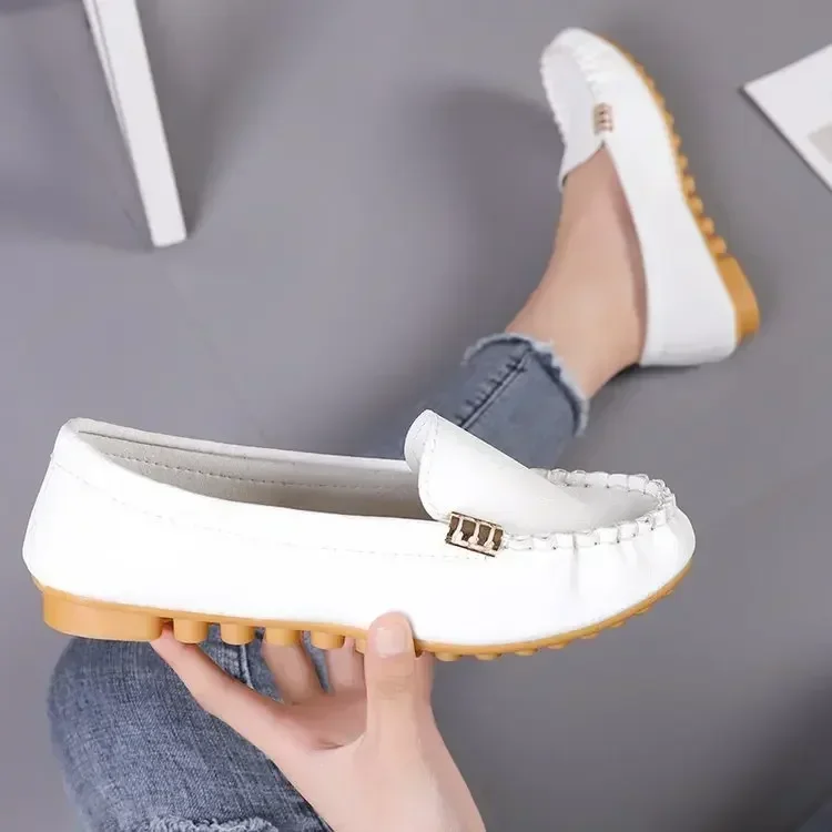 Fashion Women Casual Flat Shoes Spring Autumn Loafer Women Slips Soft Round Toe Denim Flats Outdoor Sports Plus Size