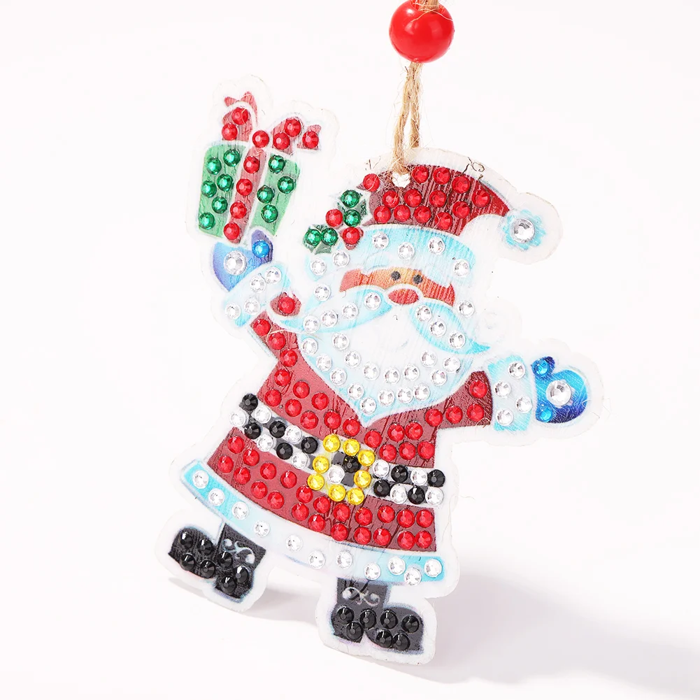 5pcs DIY Diamond Painting Xmas Trees Pendant(Double Sided)