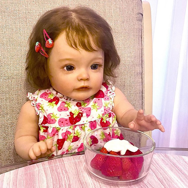  [New Series!!] 17"&22" Kids Reborn Lover Truly Toddler Baby Doll Girl Janice Handmade Silicone Vinyl Material with Hand-Paintd Meticulous Details - Reborndollsshop.com®-Reborndollsshop®