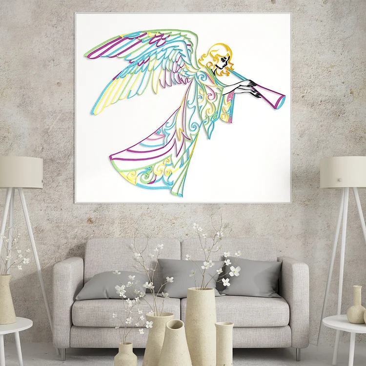 Paper Filigree Painting Kit -Blonde Angel