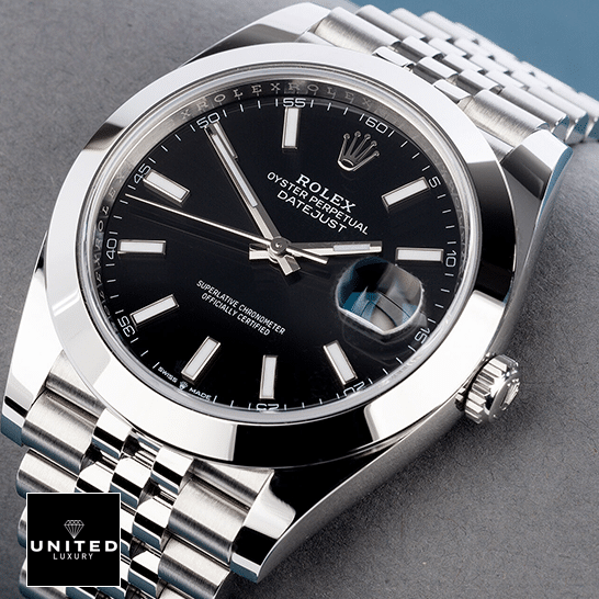 Rolex Datejust 11823 Steel Black Dial Jubilee Replica