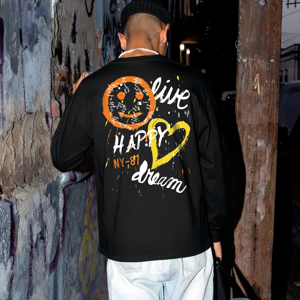 Street Style Graphic Long Sleeve T-shirt