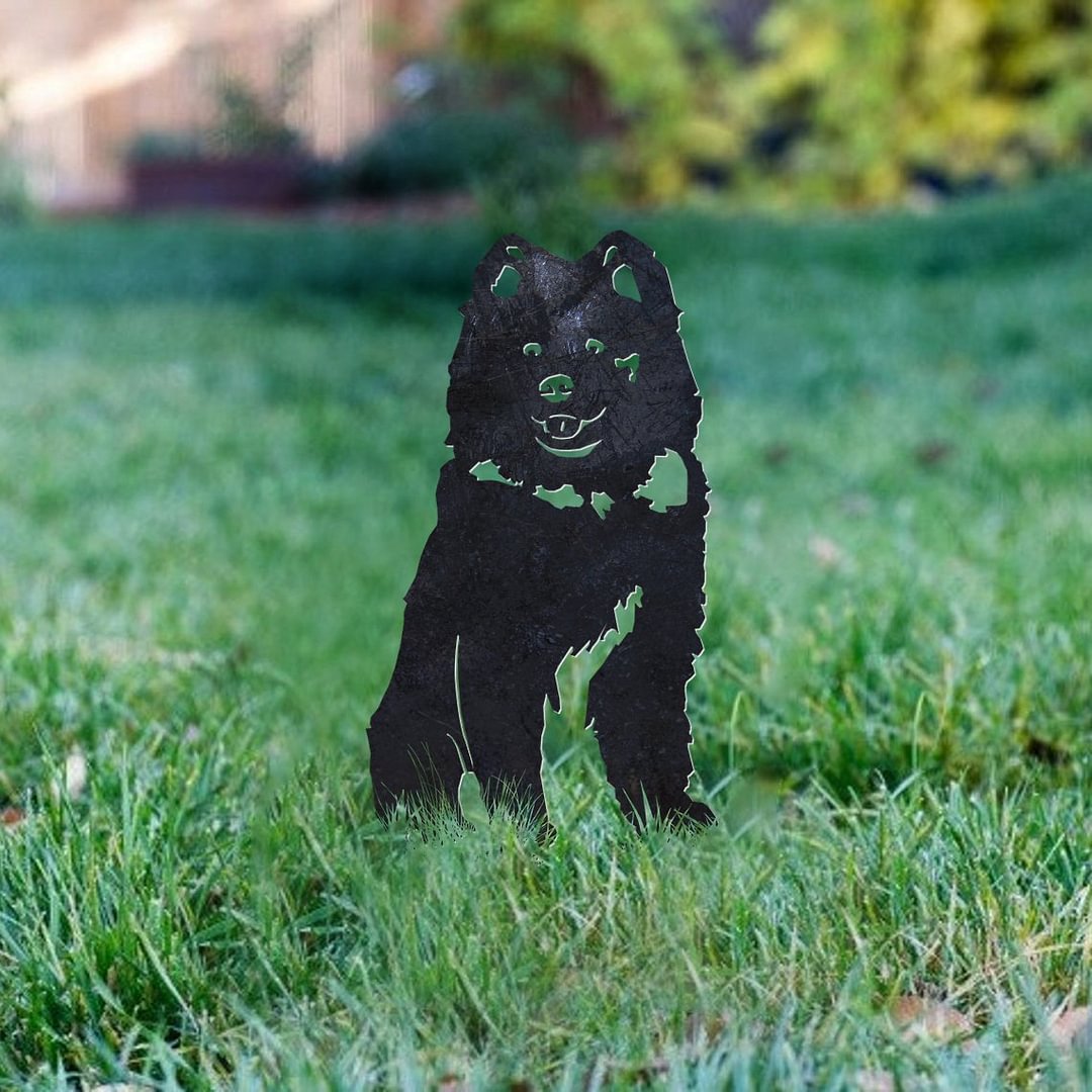Samoyed Metal Silhouette